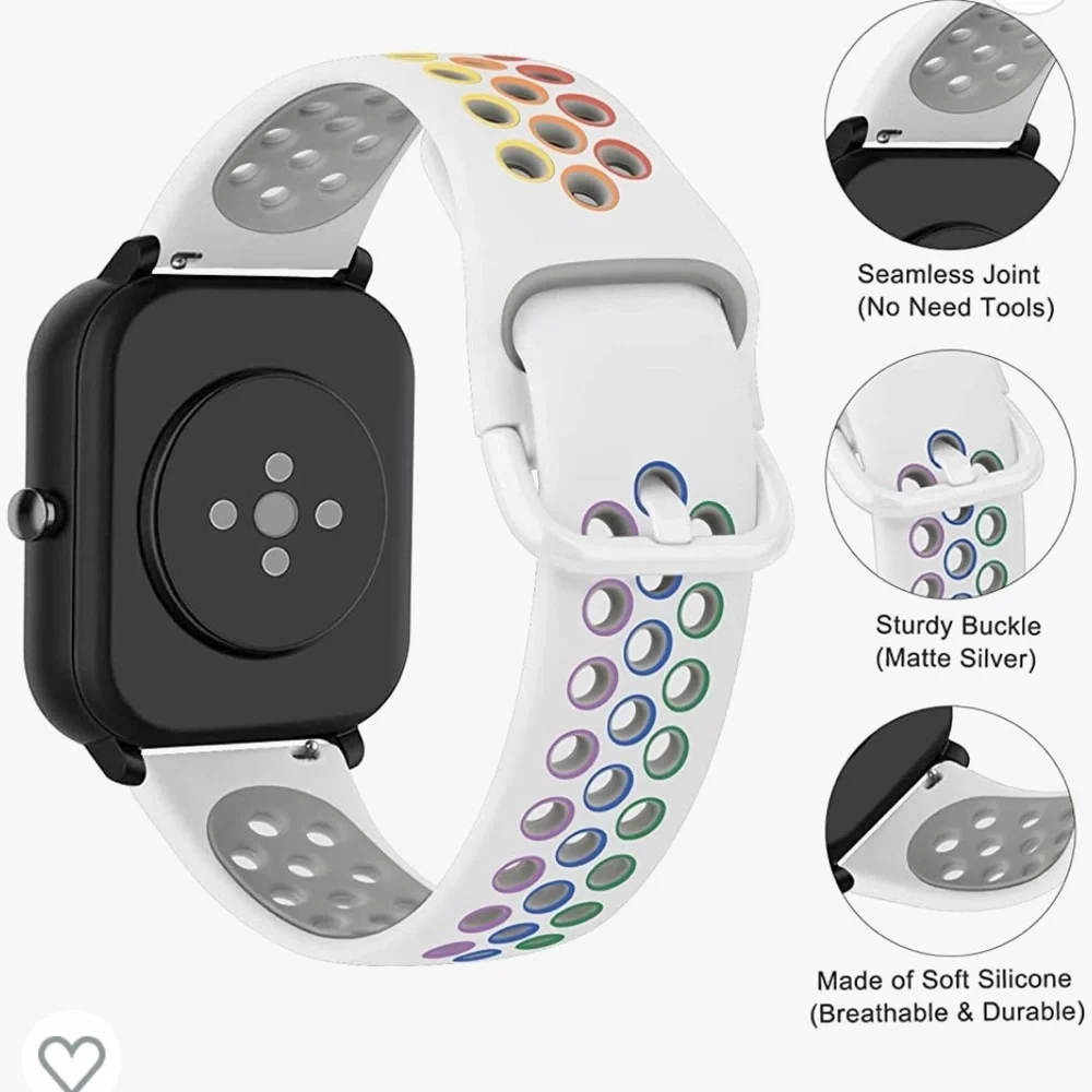 Oumida Silicone Bands for Amazfit GTS 4 Mini/ GTS 4/ GTS 2 Mini/ GTS 2e/